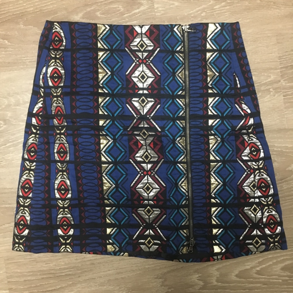 JCrew Geometric Metallic Skirt💐